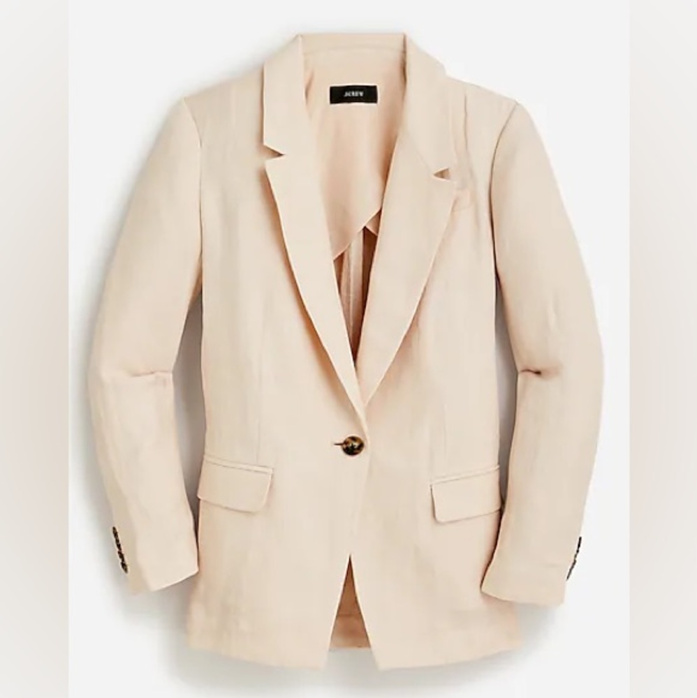 J.Crew Willa Blazer in Linen-Cupro Blend Size 2